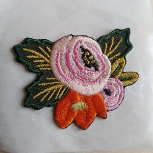 Rifle Paper Rose Patch, Iron-on floral patch